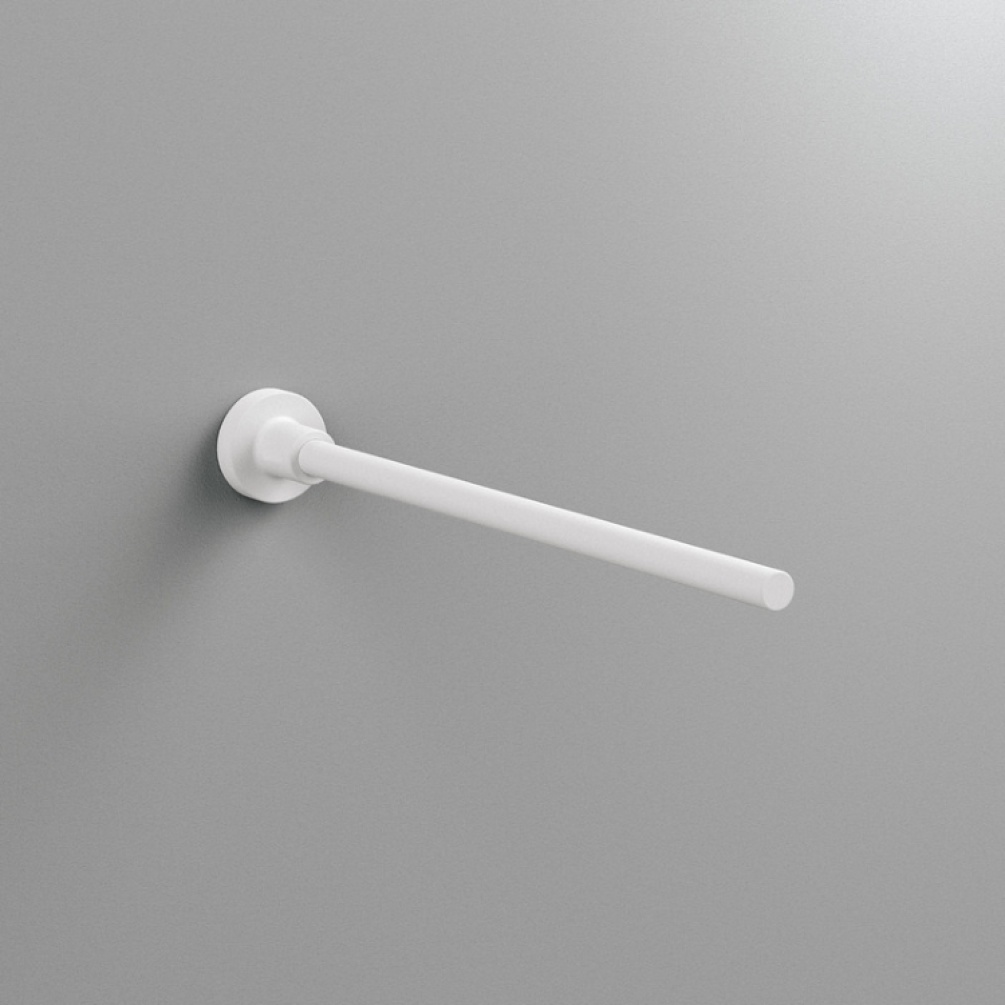 Close up product image of the Origins Living Tecno Project White Fixed Towel Bar